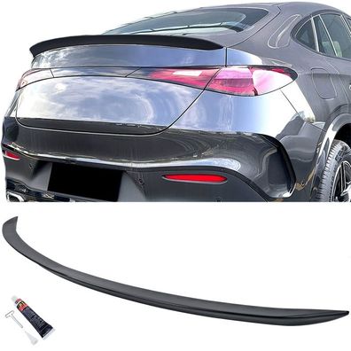 Heckspoiler Lippe Schwarz Glanz passt für Mercedes GLC Coupe C254 ab 2023