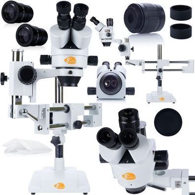 Rosfix Stereomikroskop Jupiter Pro MSJP-T – 7–45x Zoom | Trinokular, 360°