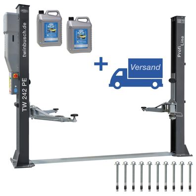 Twin Busch ® NEUE 2 Säulen Kfz Hebebühne 4200kg Profi Line - TW242PE-G