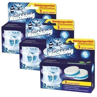 Der Waschkönig Waschmaschinen-Reinigungstabletten - 3x Packungen