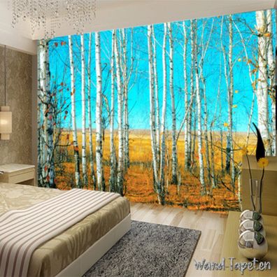 Vlies Fototapete Wandtapete Wandbilder 3D Effekt Waldlandschafts Wandbild 4118