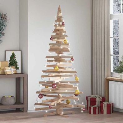 Christmas Tree with Natural Pine Backing - 60cm to 210cm, Solid Wood