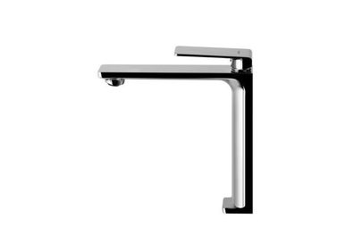 Waschtischarmatur Wasserhahn Hoch TRINO Mischbatterie für Badezimmer in Chrom