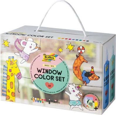 Window Color Set Basic, 10 Fensterfarben je 80 ml