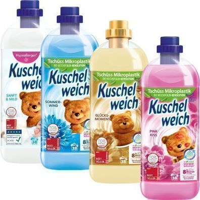 Kuschelweich 4er Set Weichspüler aus Deutschland