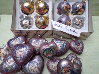 Diddl Serviettentechnik Christbaumkugeln Herzen Kugeln Sterne Handarbeit Weihnachten