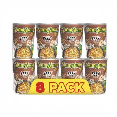 8er-Pack Yum Yum Instantnudeln Rind CUP 70g