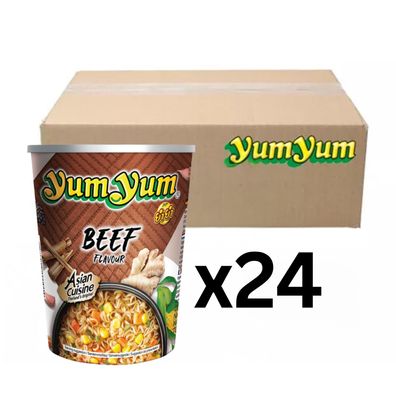 24er-Pack Yum Yum Instantnudeln Rind CUP 70g