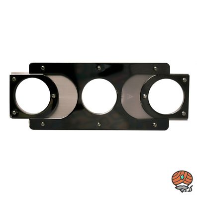Angelo Zigarrenabschneider Chrom Metall Anthrazit mit 2 Klingen / /igarren-Cutter