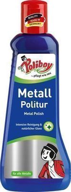 Poliboy Metall Politur - Hochwertige Metallpaste zur Pflege und Reinigung, 200 ml