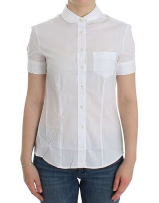 John Galliano White Cotton Shirt Top