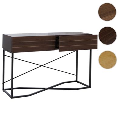 Konsolentisch HWC-P47, Telefontisch, Schublade Melamin Industrial 81x120x40cm