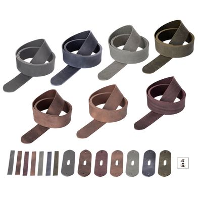 Gürtelrohling Ohio - Vollleder mit Vintage-Optik, DIY Bausatz für Ledergürtel