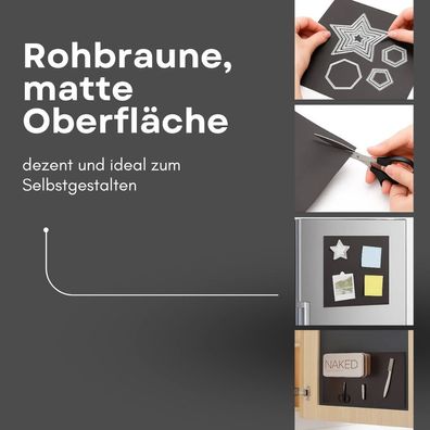 20 Stück Magnetfolie anisotrop 0,6 mm DIN A5 – flexibel zuschneidbar, hohe Haftkraft,