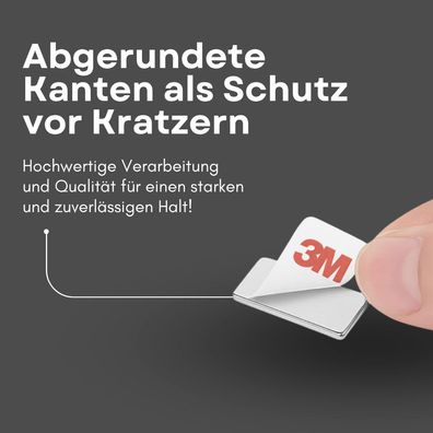 50 Stück 3M Selbstklebender Neodym-Magnet 30x10x1 mm – Superstarker Quadermagnet N42