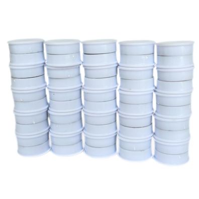 20 Stück Haftmagnet board, Magnete 24x8mm rund, Weiß – Starke Magnete für Büro, Kühls