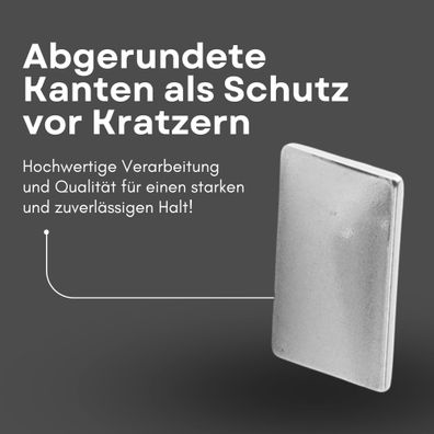 50 Stück Neodym Magnet 42mm x 12mm x 3mm - N38 Supermagnet - Quadermagnete - Hohe Haf
