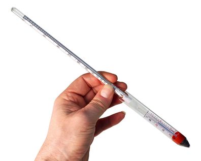 Al-Ambik®" Alkoholmeter mit Thermometer | 0-100Vol% Aräometer