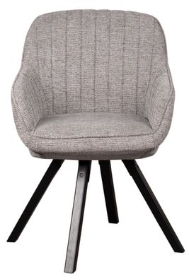 Diningsessel Matera - drehbar - hellgrau