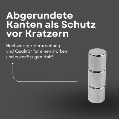 50 Stück Neodym Magnet Ø 10mm x 10mm - Starker Scheibenmagnet - N38 Supermagnet - Hoh