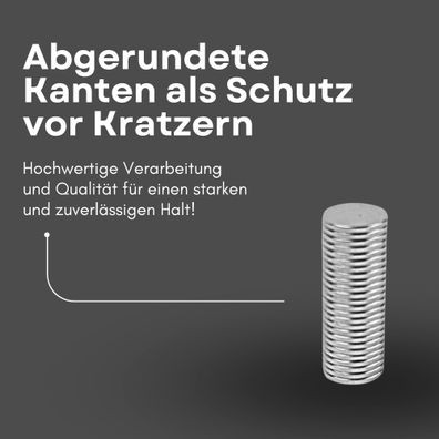 50 Stück Neodym Magnet Ø 10mm x 1mm - Starker Scheibenmagnet - N38 Supermagnet - Hohe