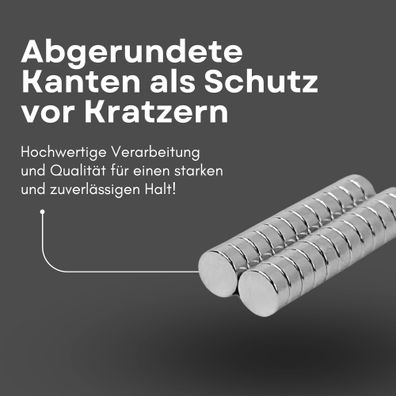 500 Stück Neodym Magnet Ø 5mm x 2mm - Starker Scheibenmagnet - N38 Supermagnet - Hohe