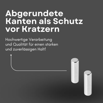 500 Stück Neodym Magnet Ø 6mm x 20mm - Starker Scheibenmagnet - N42 Supermagnet - Hoh