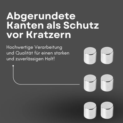 500 Stück Neodym Magnet Ø 6mm x 6mm - Starker Scheibenmagnet - N42 Supermagnet - Hohe