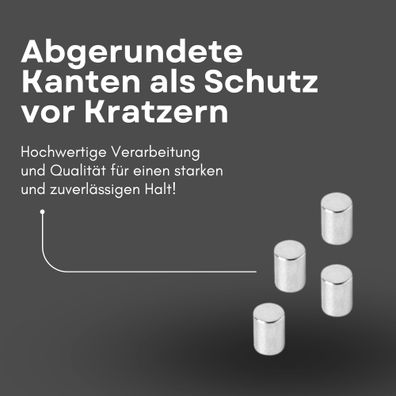 500 Stück Neodym Magnet Ø 4mm x 5mm - Starker Scheibenmagnet - N42 Supermagnet - Hohe