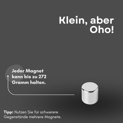 100 Stück Neodym Magnet Ø 3mm x 3mm - Starker Scheibenmagnet - N42 Supermagnet - Hohe
