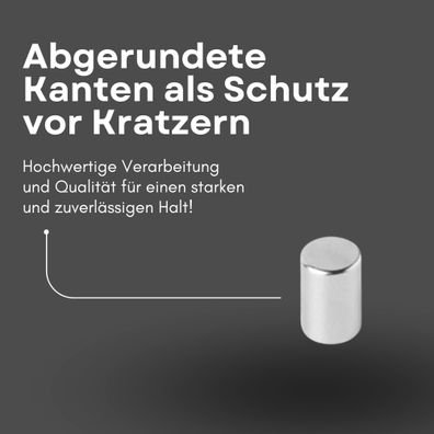 500 Stück Neodym Magnet Ø 2mm x 4mm - Starker Scheibenmagnet - N42 Supermagnet - Hohe