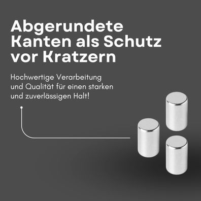 500 Stück Neodym Magnet Ø 2mm x 3mm - Starker Scheibenmagnet - N42 Supermagnet - Hohe