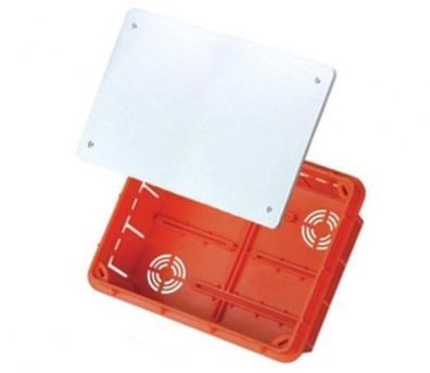 Abzweigkasten Klemmkasten mit Deckel Abzweigdose Unterputz 96x96x62mm innen