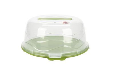 Tortenhaube grün 33x16cm Kuchenbox Kuchenhaube Tortenbehälter Kuchenbehälter Tortengl