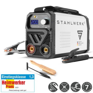 Stahlwerk Schweißgerät ARC 200 MD IGBT MMA E Hand Inverter Single-Board 200 A