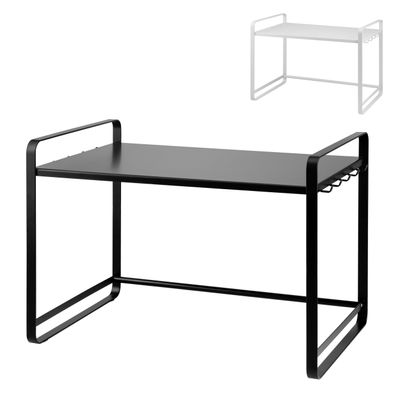 bremermann Mikrowellenregal, Bäckerregal mit Hakenleisten aus Metall