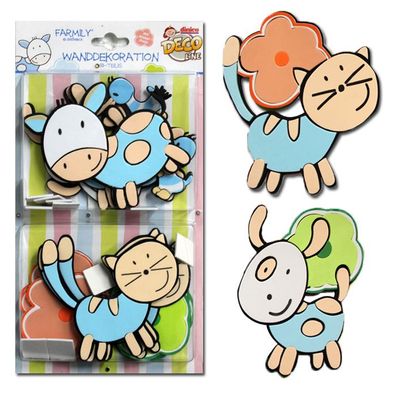 Farmily® Dinico® 18-tlg. Wandfiguren-Set