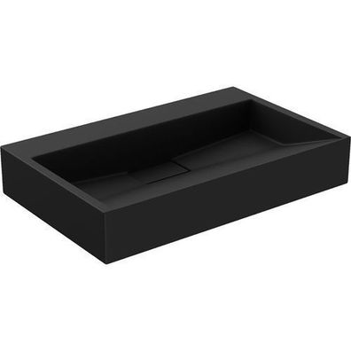 Mexen Ava - Schwarzes Konglomerat Waschbecken 60x38 cm, Ohne Öffnung
