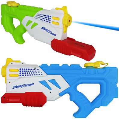 Wasserpistole 1000ml - 2er Set blau und grün