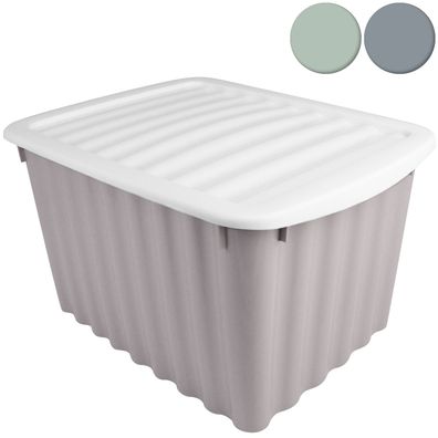 Box Wellington mit Deckel 5,5L Grau 30x20x16 cm