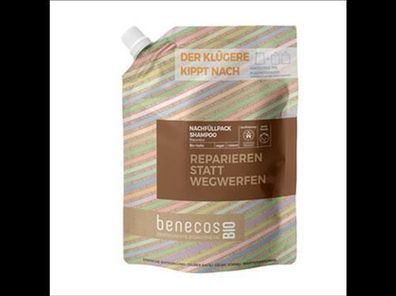 benecos 3x benecosBIO Nachfüllbeutel 1000 ml Shampoo Reparatur BIO-Hafer - REPARI