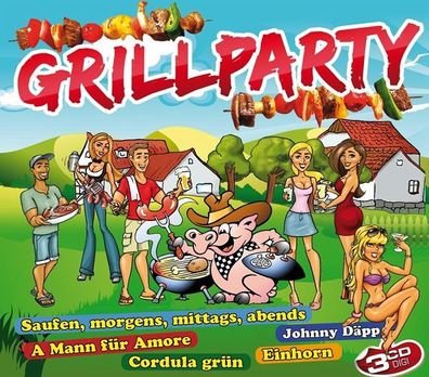 MCP Grillparty 3er CD Fete Schlager Partylieder Songs