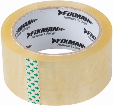 Fixman Absperr- und Klebebänder Paketband 48 mm x 66 m-Durchsichtig