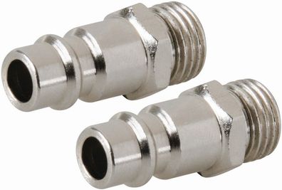 Silverline Druckluftanschluss Bajonettverbinder, 1/4-Zoll BSP, Außengewinde,