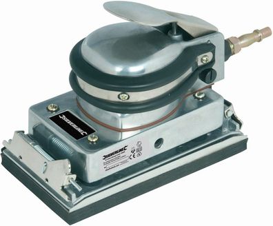 Silverline Druckluftwerkzeug Druckluft-Schwingschleifer 90 x 170 x 12 mm