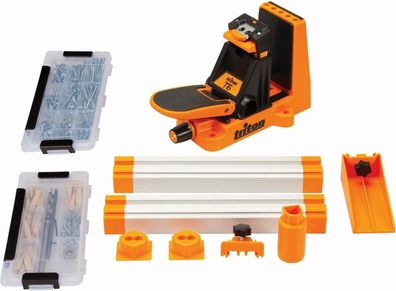 Triton Fräszubehör T6-Taschenbohrlehre, 12-tlg. Satz