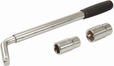 Silverline Kfz Werkzeug Ausziehbarer Steckschlüssel 17, 19, 21 und 23 mm