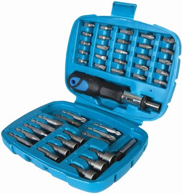 Silverline Schraubendreher / Sechskantschlüssel Ratschen-Bithalter und