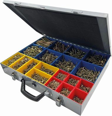 Fixman Schrauben / Nägel verzinkte Senkkopfschrauben 3.400-tlg