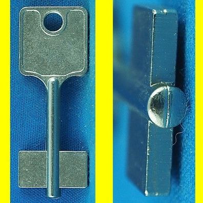 Schließfach Doppelbart - Schlüssel Börkey Art. 41 - Länge 50 mm - Halm 4 mm